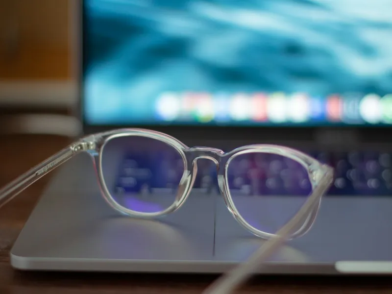 Eyeglasses used as an illustrative online-store product photo